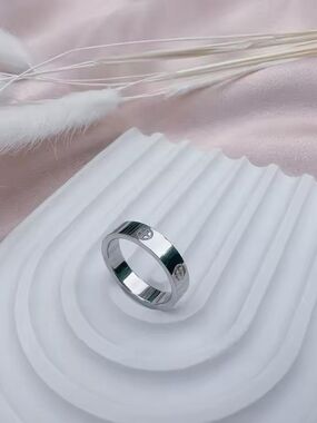 Silver Engraved Band Ring
